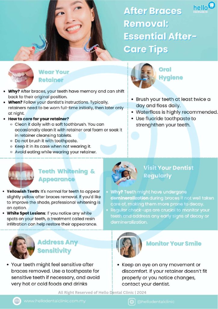 After braces removal essential after-care tips